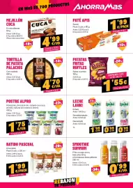 Folleto AhorraMas semana 37 Página 17: Palacios tortilla de patata con cebolla €4,70, Alpro postre €1,75