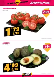 Folleto AhorraMas semana 37 Página 5: Aguacate €4,99, Tomate rojo rama €1,79