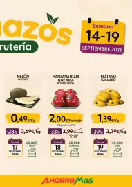 Folleto AhorraMas semana 37 Página 7: Manzana roja qué rica €2,00, Plátano Canario €1,39