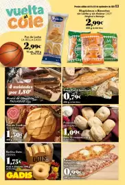 Folleto Gadis semana 37 Página 18: Monbake panecillos €1,09, Barra Pan 6 Semillas €0,79