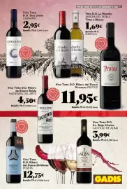 Folleto Gadis semana 37 Página 37: Castillo Albai Crianza €3,99, Cermeño vino tinto d.o. toro joven €2,95