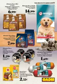 Folleto Gadis semana 37 Página 39: Buey Brekkies €7,99, Ultima Alimento Perro Mini Adulto Pollo Salmón o Adulto Buey €6,99
