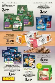 Folleto Gadis semana 37 Página 40: Ultima alimento gatos esterilizados €7,99, Felix Alimento Gato €1,99
