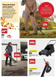 Jula kundeavis Side 11: Hard Head Løvoppsamler 100 I €999,00, Meec tools elektrisk løvblåser/-suger €399,00