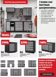 Jula kundeavis Side 21: Hard Head Verktøyskap 5 skuffer €3.299,00, Hard Head Hjørneskap 1 dør €2.999,00