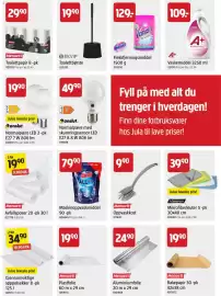Jula kundeavis Side 27: Menuett Oppvaskkost €9,90, Menuett Toalettpapir €29,90