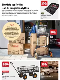 Jula kundeavis Side 28: Hard Head Transportvogn €899,00, MeeC Tools Verktøysett 46 deler €399,00