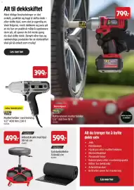 Jula kundeavis Side 30: Hamron arbeidskrakk med hjul €499,00, Meec tools batteridrevet muttertrekker 1/2" 350 nm 18 v €799,00