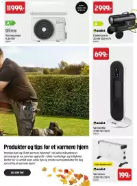 Jula kundeavis Side 37: Qlima varmepumpe €11.999,00, Anslut Dieselvarmer €2.999,00