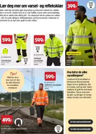 Jula kundeavis Side 39: Bluewear Varseljakke varmføret €399,00, Bluewear Softshell varseljakke €599,00