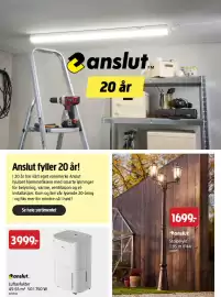 Jula kundeavis Side 48: Anslut Luftavfukter €3.999,00, Anslut Stolpelykt €1.699,00