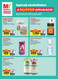 Spar akciós újság hét 37 Oldal 13: Mogyi földimogyoró €999,00, Jacobs kávékapszula €1.199,00