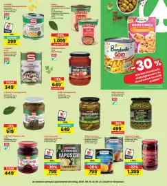Interspar akciós újság hét 37 Oldal 26: Spar fehérboros káposzta €799,00, Globus készételkonzerv €1.099,00