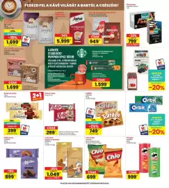 Interspar akciós újság hét 37 Oldal 27: Lindt Gold táblás csokoládé €1.049,00, Chio chips €699,00