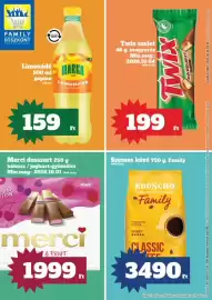 Family Diszkont akciós újság hét 37 Oldal 1: Merci desszert €1.999,00, Eduscho family classic coffee €3.490,00