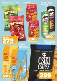 Family Diszkont akciós újság hét 37 Oldal 8: Vepy snack €279,00, Pringles chips €999,00