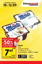 Intermarche gazetka tydzień 37 Strona 7: Deser Monte 4-pak Zott €7,49