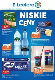 E.Leclerc gazetka Strona 1: Mop płaski/obrotowy Vileda H2pro Vileda €139,99, Papier toaletowy Mola Milove €14,99