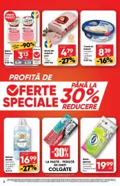 Catalog PROFI săptămâna 37 Pagină 2: Sissi șuncă din pulpa de porc €4,79, Coccolino balsam de rufe blue splash €16,99