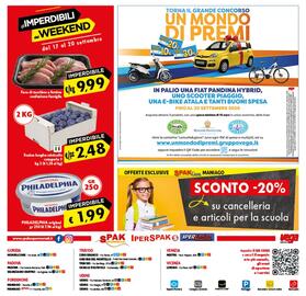 Volantino Spak Supermercati Pagina 12: Susine lunghe minicollo €2,48, Philadelphia original €1,99