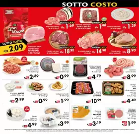 Volantino Maxi Supermercati Pagina 2: Spiedini di suino ESTUARIO €10,99, Salamelle/salsicce di suino €8,99