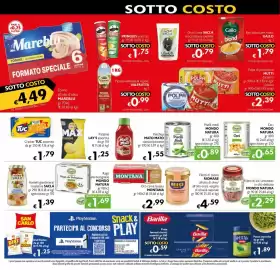 Volantino Maxi Supermercati Pagina 8: Tonno all'olio d'oliva Mareblu €4,49, Ceci MONDO NATURA €0,65