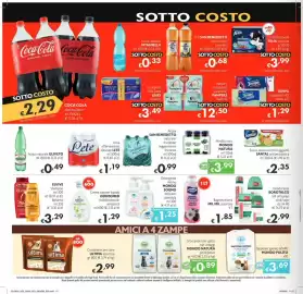 Volantino SuperW Pagina 10: Coca Cola classica/zero €2,29, Acqua San Benedetto €0,99