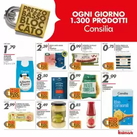 Volantino Italmark Pagina 24: Würstel di pollo e tacchino Consilia €0,99, Patate Tondello Consilia €0,99