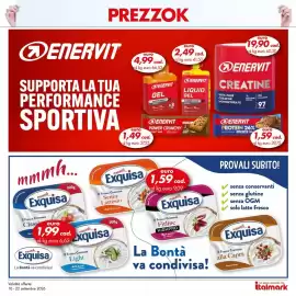 Volantino Italmark Pagina 35: Enervit Creatine €19,90, Exquisa Il Fresco Cremoso Senza Lattosio €1,59