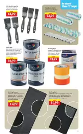 Aldi leaflet Page 13: Deco Craft masking tape €3,99, Paint Roller Refills €3,99