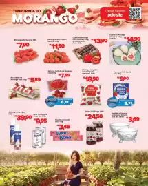 Catálogo Supermercados Savegnago Página 14: Torta ou Tortinha de Morango €6,89, Espeto de morango com chocolate €13,90