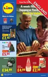 Lidl leaflet week 38 Page 1: Kewpie mayonnaise €4,99, Kid's Lightweight Jacket €5,94