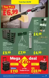 Lidl leaflet week 38 Page 23: Parkside small parts organiser drawers €9,99, Parkside laser spirit level €7,99