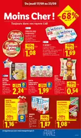 Catalogue Lidl semaine 38 page 13: Kinder Maxi €1,87, Lay's Chips paysanne €0,54