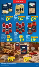 Catalogue Lidl semaine 38 page 23: ITALIAMO Sauce tomate au basilic €1,19, ITALIAMO Pâtes €1,65