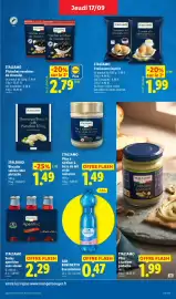 Catalogue Lidl semaine 38 page 25: SAN BENEDETTO Eau minérale €0,47, ITALIAMO Pistaches enrobées de chocolat €2,79