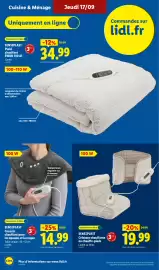 Catalogue Lidl semaine 38 page 32: SENSIPLAST Ceinture chauffante ou chauffe-pieds €19,99
