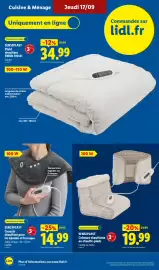 Catalogue Lidl semaine 38 page 32: SENSIPLAST Ceinture chauffante ou chauffe-pieds €19,99