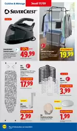 Catalogue Lidl semaine 38 page 40: W5 Étendoir à linge tour €19,99, W5 Cintres €3,99