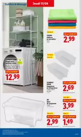 Catalogue Lidl semaine 38 page 41: VILEDA Chiffons en microfibre €2,99, LIVARNO HOME Organisateur de réfrigérateur €2,69