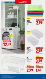 Catalogue Lidl semaine 38 page 41: VILEDA Chiffons en microfibre €2,99, LIVARNO HOME Organisateur de réfrigérateur €2,69