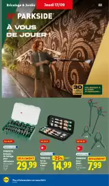 Catalogue Lidl semaine 38 page 44: PARKSIDE Embouts de fraisage pour défonceuse €29,99, PARKSIDE Serre-joints €7,99