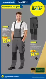 Catalogue Lidl semaine 38 page 48: PARKSIDE PERFORMANCE Salopette de travail homme €19,99