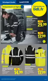 Catalogue Lidl semaine 38 page 49: PARKSIDE PERFORMANCE Gilet softshell réfléchissant homme €17,99