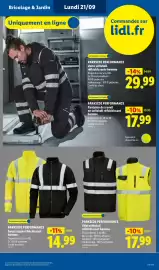 Catalogue Lidl semaine 38 page 49: PARKSIDE PERFORMANCE Gilet softshell réfléchissant homme €17,99