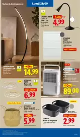 Catalogue Lidl semaine 38 page 63: TRONIC Déshumidificateur d'air €89,00, LIVARNO HOME Ruban LED €6,99