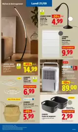 Catalogue Lidl | Du 17/09 au 23/09 Les promos de la semaine page 63: TRONIC Déshumidificateur d'air €89,00