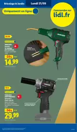 Catalogue Lidl semaine 38 page 9: PARKSIDE Visseuse à chocs sans fil €29,99