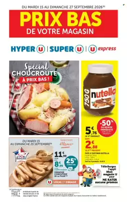 Hyper U (valable jusqu'au 27-09)