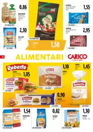 Volantino Carico Cash & Carry Pagina 24: Pinsami pinsa €1,50, Mulino Bianco Pan Bauletto Cereali e Soia €0,86